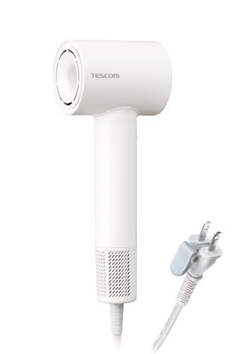テスコム ドライヤー I字型 マイナスイオン 軽量 コンパクト 冷温風 静音 ラク抜きプラグ ホワイト TD 760 A W m