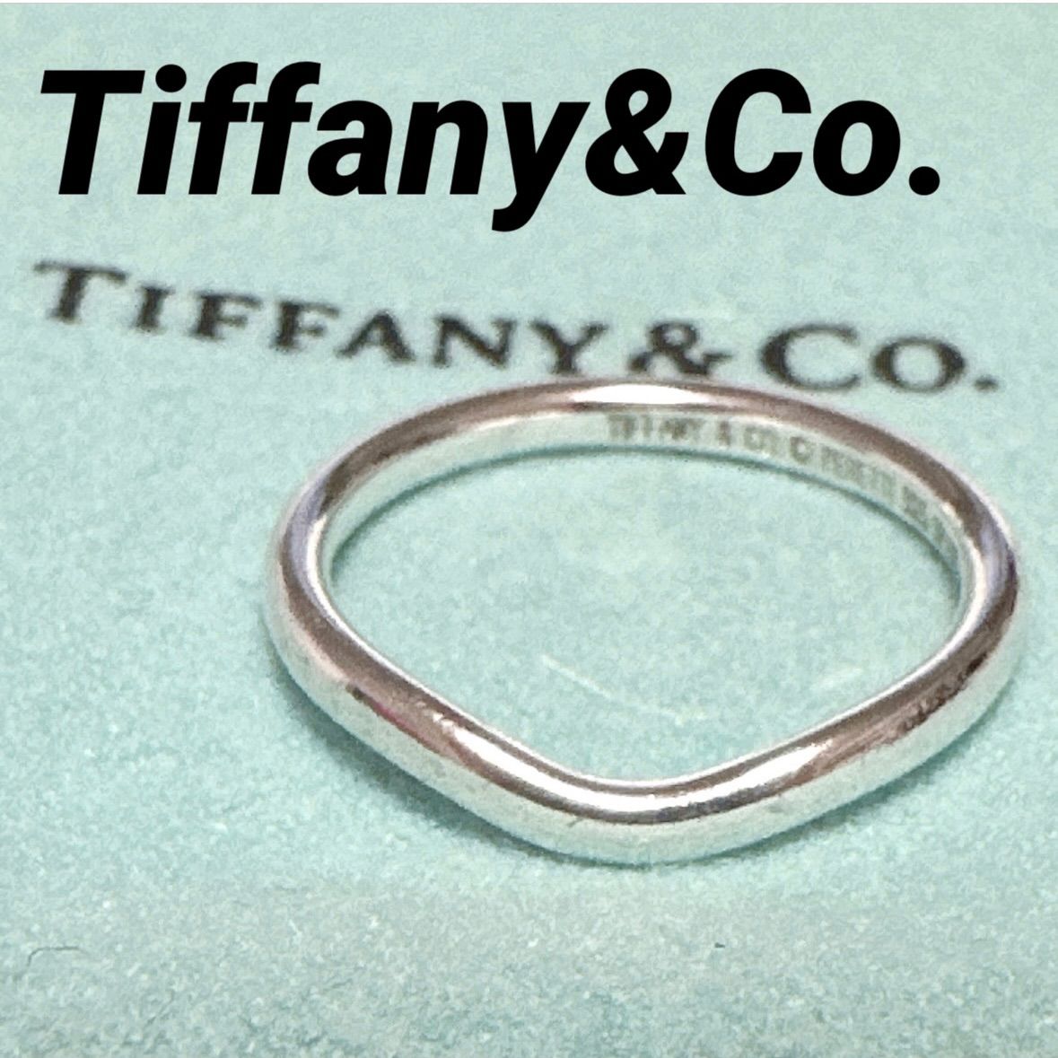 ティファニー Tiffany Co 指輪 リング カーブドバンド SV 925 スターリングシルバー シルバー 10 5号