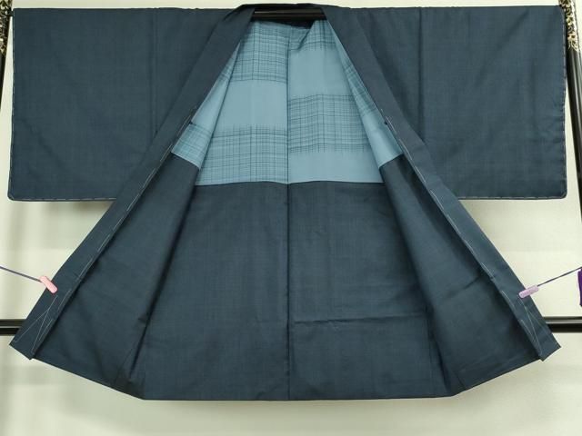 平和屋着物□極上 男性 本場大島紬 アンサンブル 長羽織 100亀甲 総