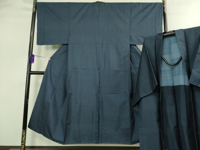 平和屋着物■極上　男性　本場大島紬　アンサンブル　長羽織　100亀甲　総詰め　逸品　未使用　DZAB2703kh6 平和屋着物□極上 男性 本場大島紬 アンサンブル 長羽織 100亀甲 総