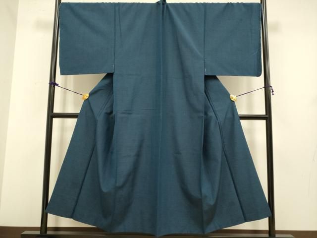 平和屋着物□極上 男性 紬 アンサンブル キングサイズ 長羽織・長襦袢