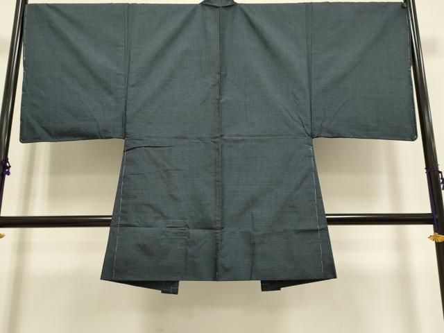 平和屋着物□極上 男性 本場大島紬 アンサンブル 長羽織 100亀甲 総