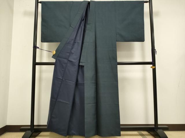 平和屋着物□極上 男性 本場大島紬 アンサンブル 長羽織 100亀甲 総