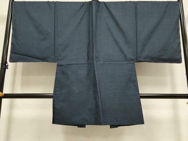 平和屋着物 上 男性 本場大島紬 アンサンブル キングサイズ 長羽織 100亀甲 総詰め 証紙付き ♥ kh 6 無地デザイン ロゴ入り