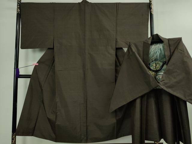 平和屋着物● 上 男性 本場大島紬 アンサンブル 100亀甲 総詰め 羽裏 龍 kh 6