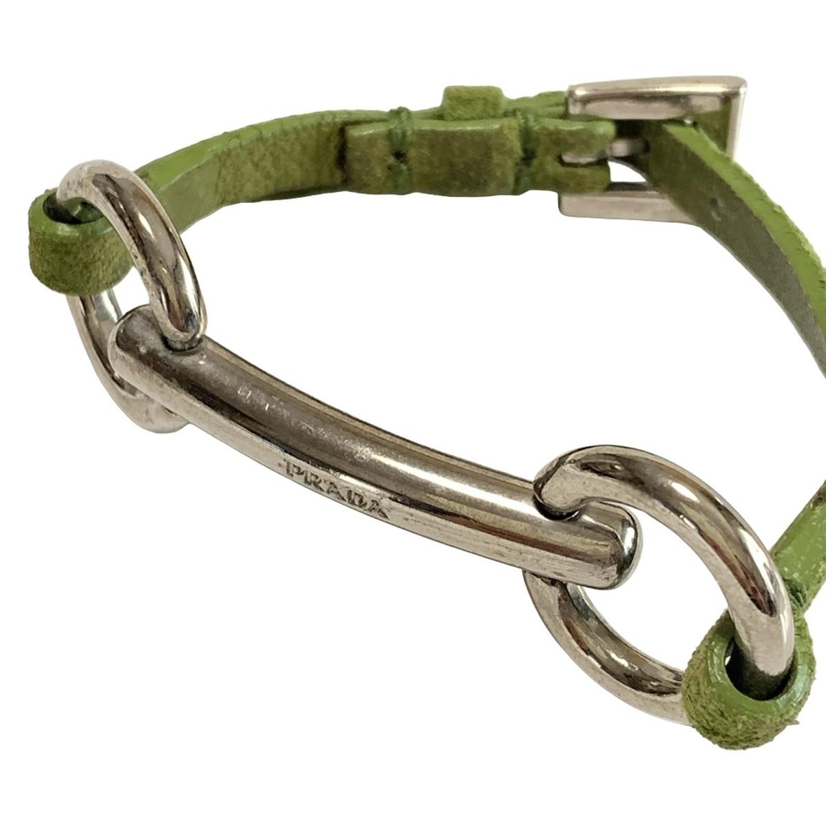 PRADA プラダ ブレスレット - シルバー×カーキ