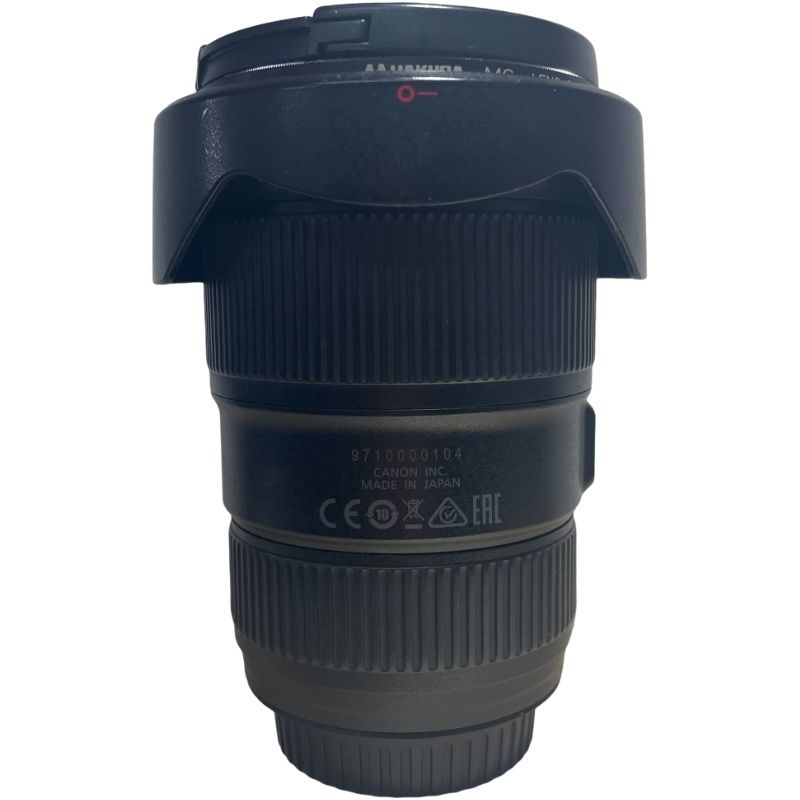 キヤノン Canon 広角レンズ - レンズのみ ZOOM LENS EF 16-35 mm F 4 L IS USM ブラック 動作未