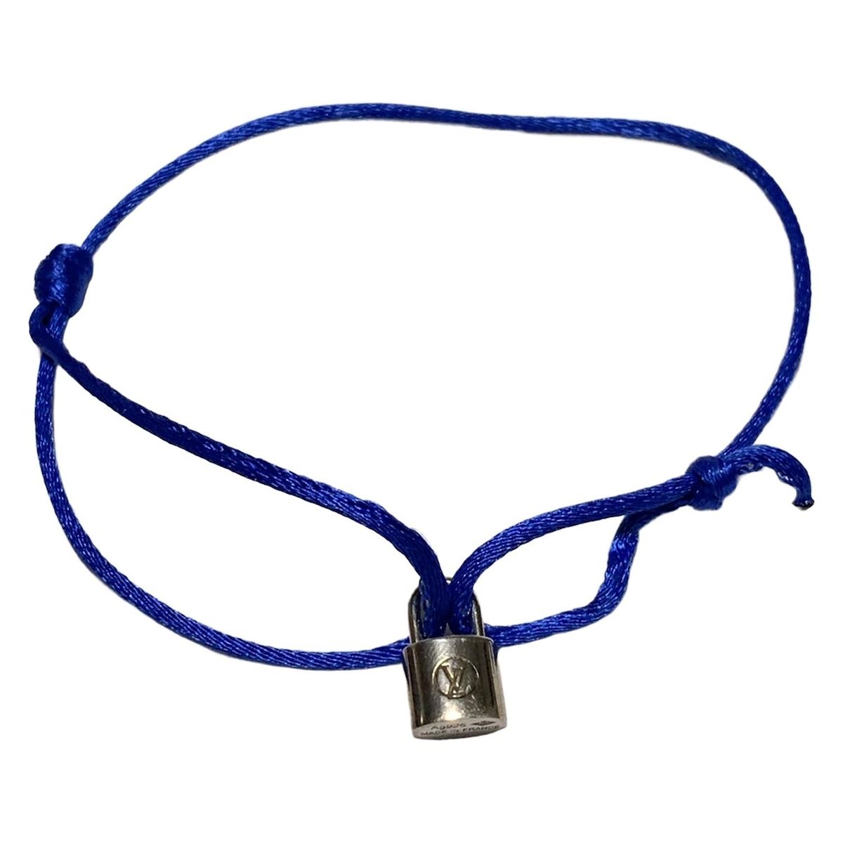 LOUIS VUITTON ルイヴィトン ブレスレット ブラスレシルバーロックイット Q 95590 ブルー×シルバー