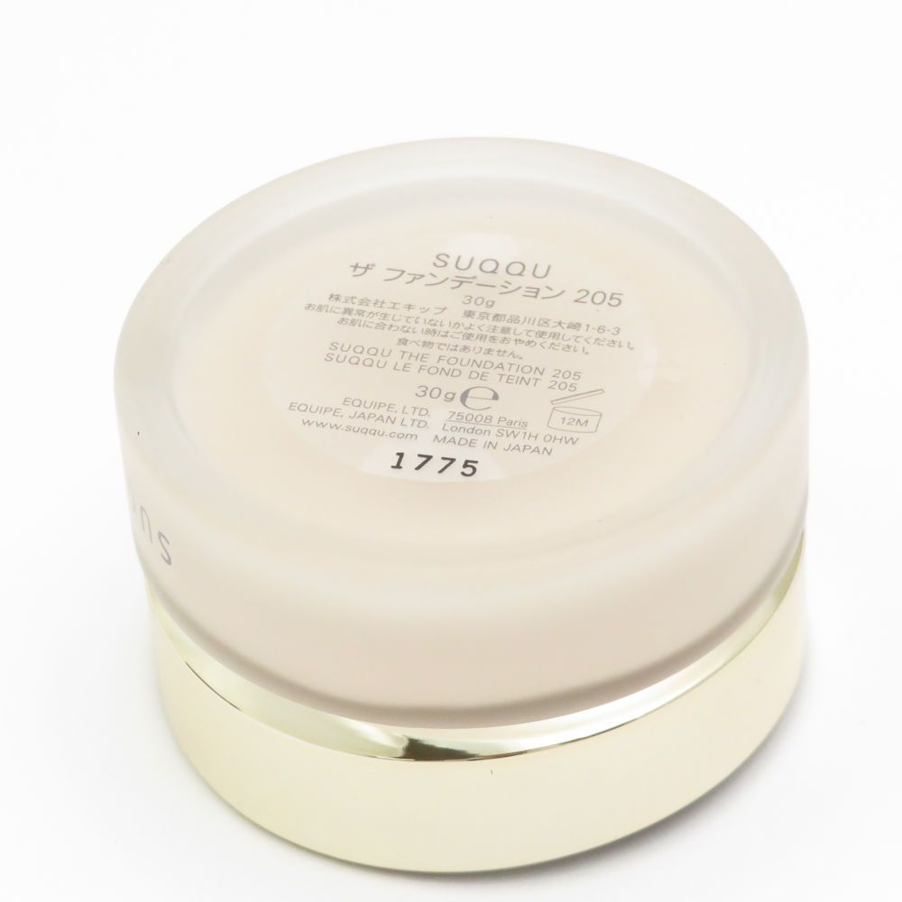 美品 SUQQU スック ザ ファンデーション 205 ファンデーション 30g 残