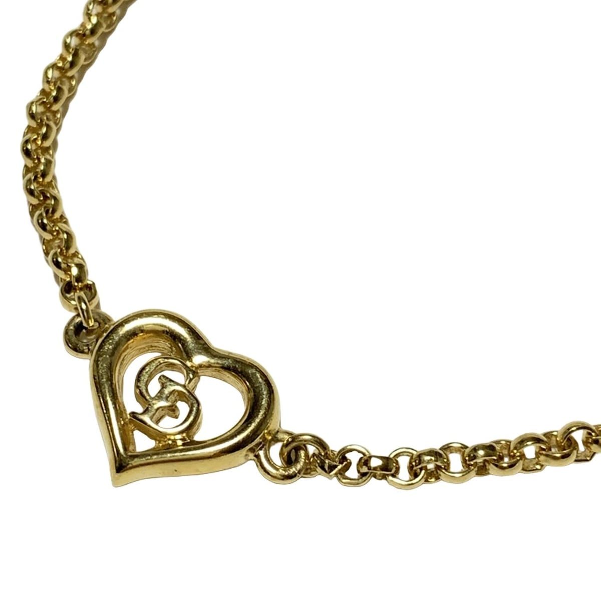 DIOR ChristianDior ディオール クリスチャンディオール ブレスレット ゴールド ハート CDモチーフ
