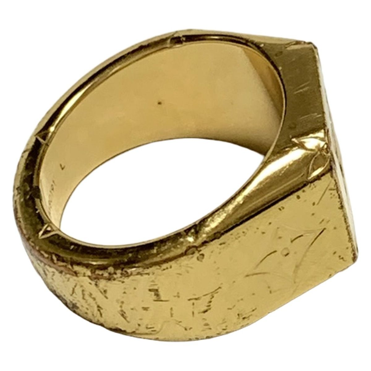 美品 ルイヴィトン シグネットリング モノグラム ゴールド L 20-21号 Amazon | Louis Vuitton ルイヴィトン リング M80190 シグネットリング