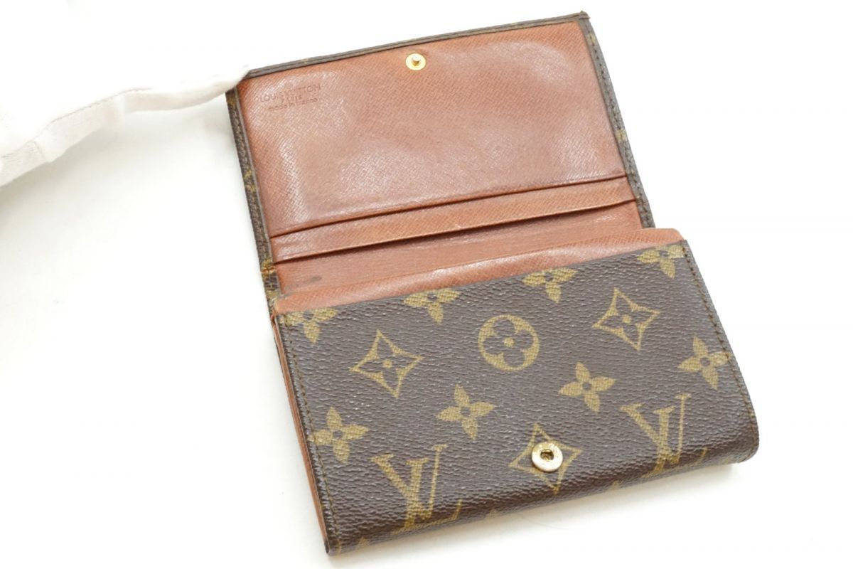  ルイ ヴィトン モノグラム ポルトモネ ビエトレゾール M 61730 二つ折り 財布 サイフ LV Louis Vuitton 4971 k 二つ折り財布 折り財布