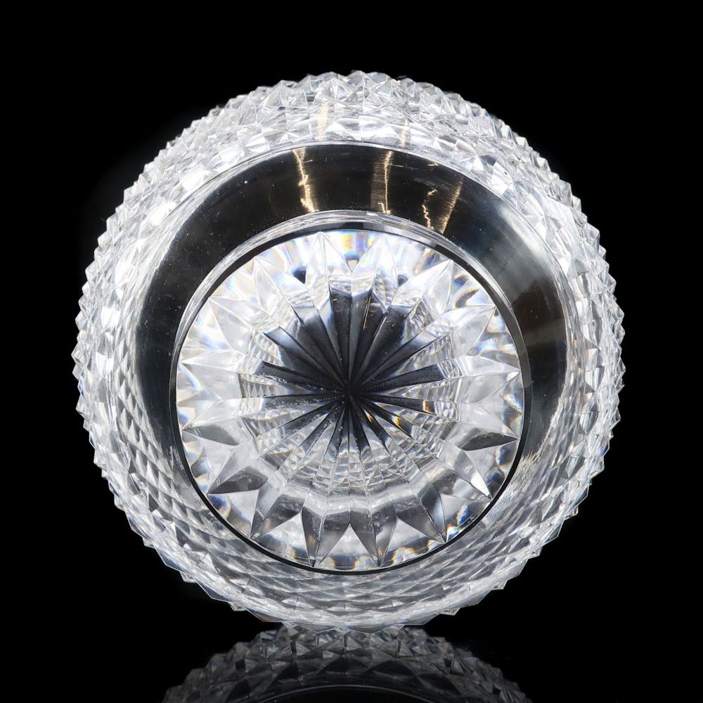 由水常雄 作 復刻 江戸切子霰文小付 ( ぐい呑み 向付にも ) ガラス _