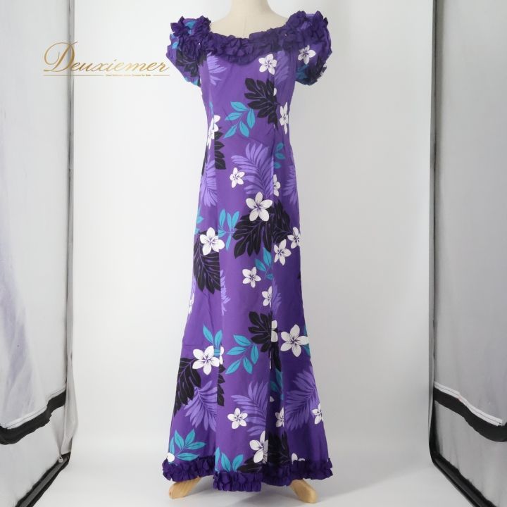 フラダンス 衣装 ワンピース ドレス パープル系 Royal Creations