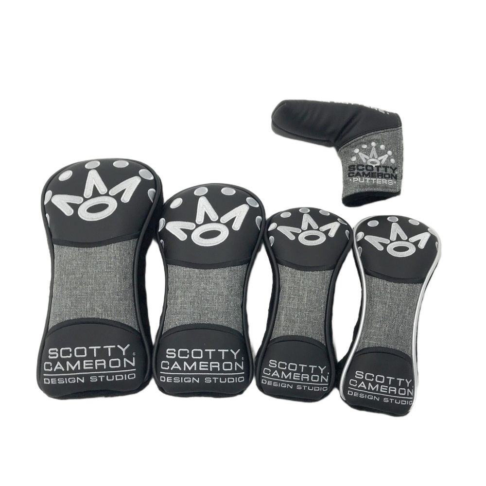 SCOTTY CAMERON スコッティキャメロン 2019 全英オープン ヘッドカバー 5点セット グレー系 DR FW UT 2 PT ゴルフウェア ストスト