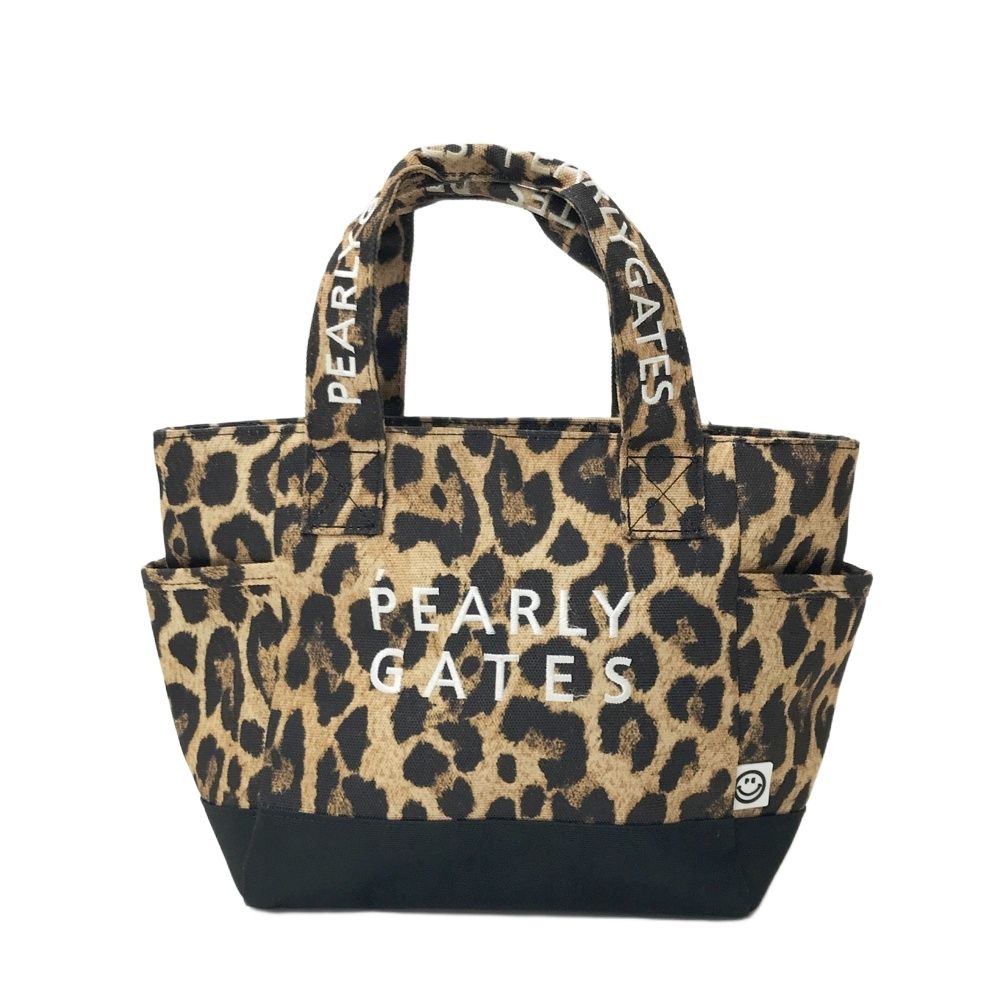 PEARLY GATES パーリーゲイツ カートバッグ ニコちゃん レオパード柄 ブラウン系 ゴルフウェア ストスト