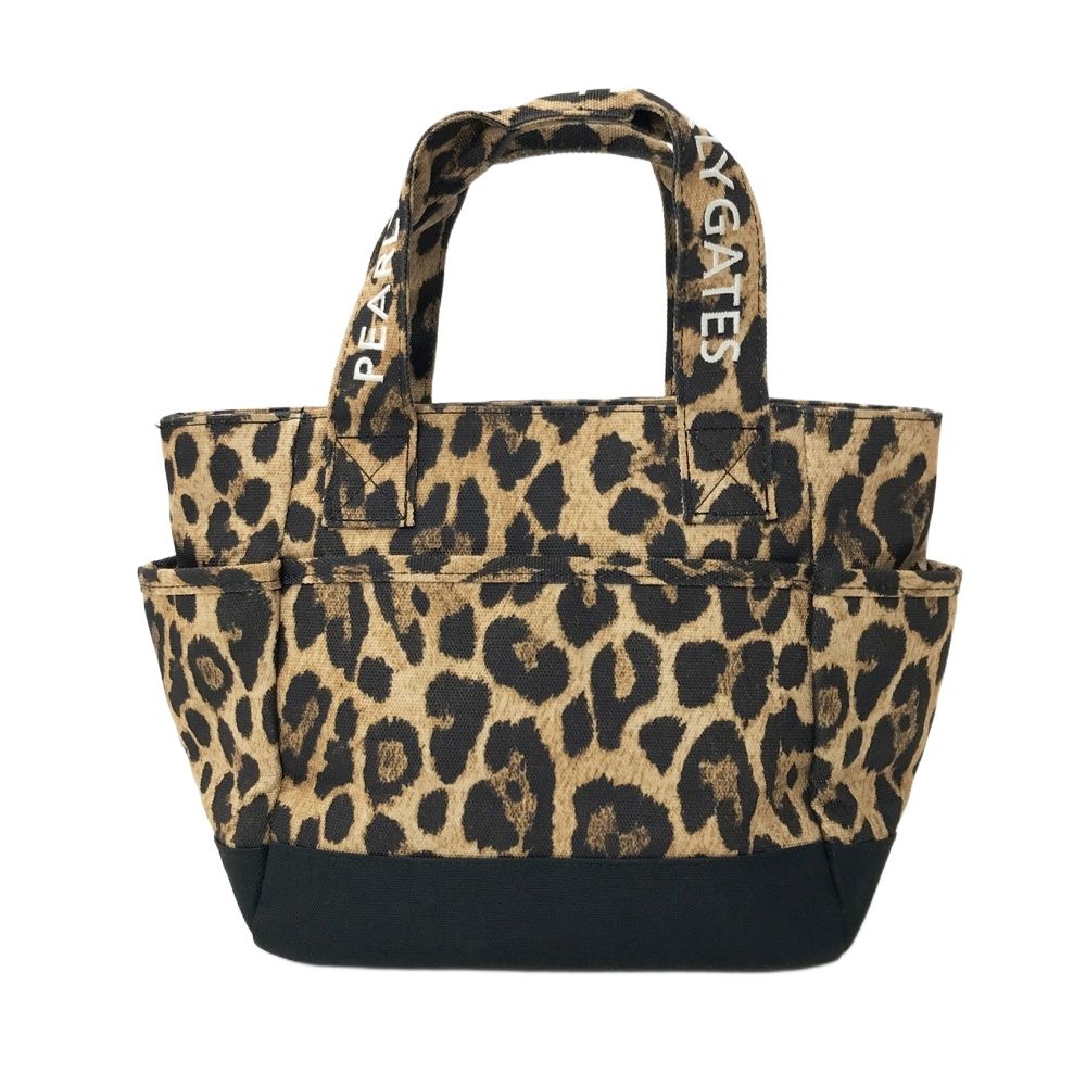  PEARLY GATES パーリーゲイツ カートバッグ ニコちゃん レオパード柄 ブラウン系 240101600132 ゴルフウェア ストスト ゴルフバッグ キャディバッグ ゴルフ