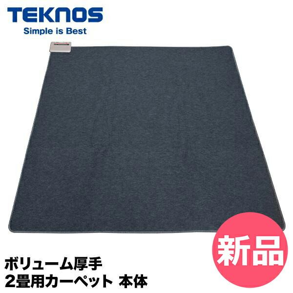テクノス TEKNOS ボリューム厚手 2畳用カーペット TWB-2500 J 本体 防音性 クッション性 厚手ホットカーペット 防音厚手ホットカーペット 便利な90度コー TKN-00006-JP