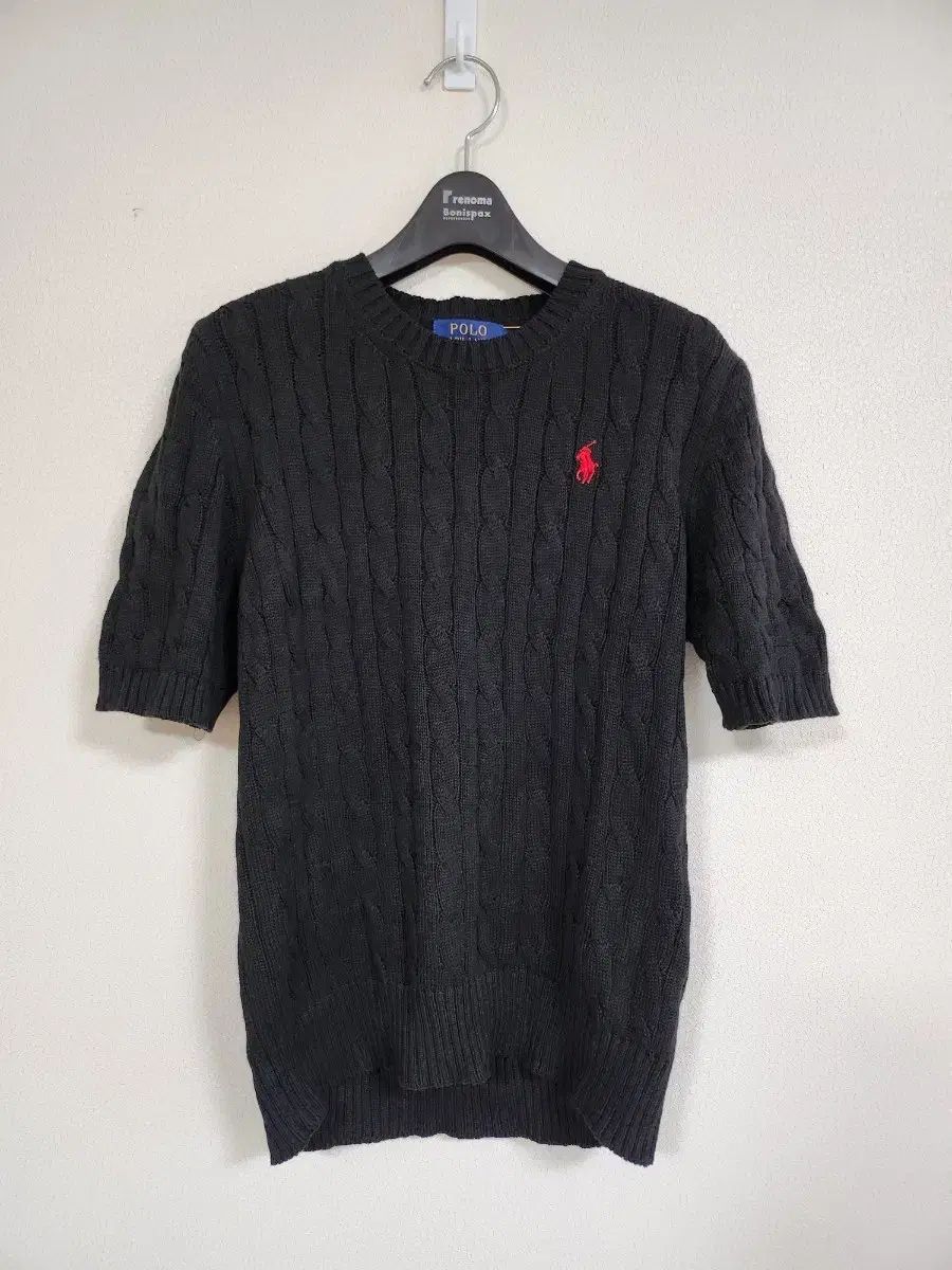【ぷくぷく】POLO ラルフローレン ケーブルニット 半袖M ネイビー黒 ぷくぷく様専用】POLO ラルフローレン ケーブルニット 半袖M ネイビー黒