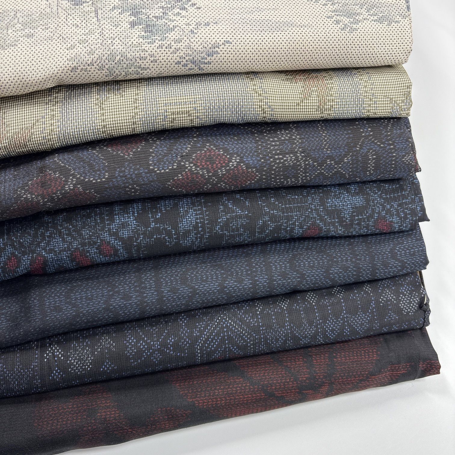 大島紬 7枚 正絹 着物まとめ売り 同梱購入歓迎 リメイク用 着付け練習