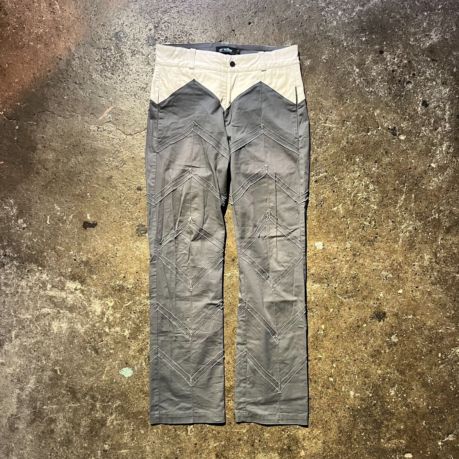 av vattev フェイクレザー切替パンツ S エーブイヴァッテフ
