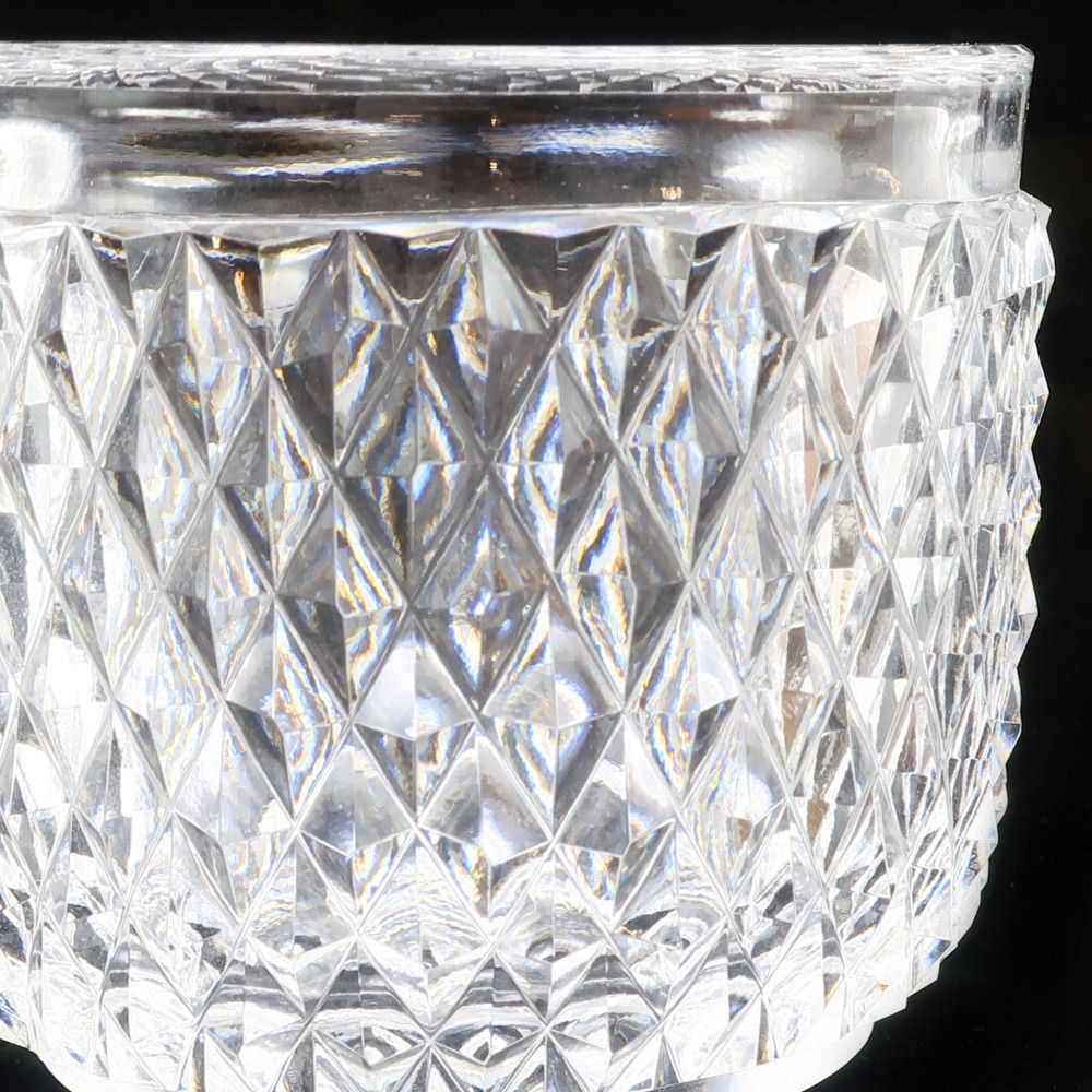 由水常雄 作 復刻 江戸切子霰文小付 ( ぐい呑み 食器にも ) ガラス _