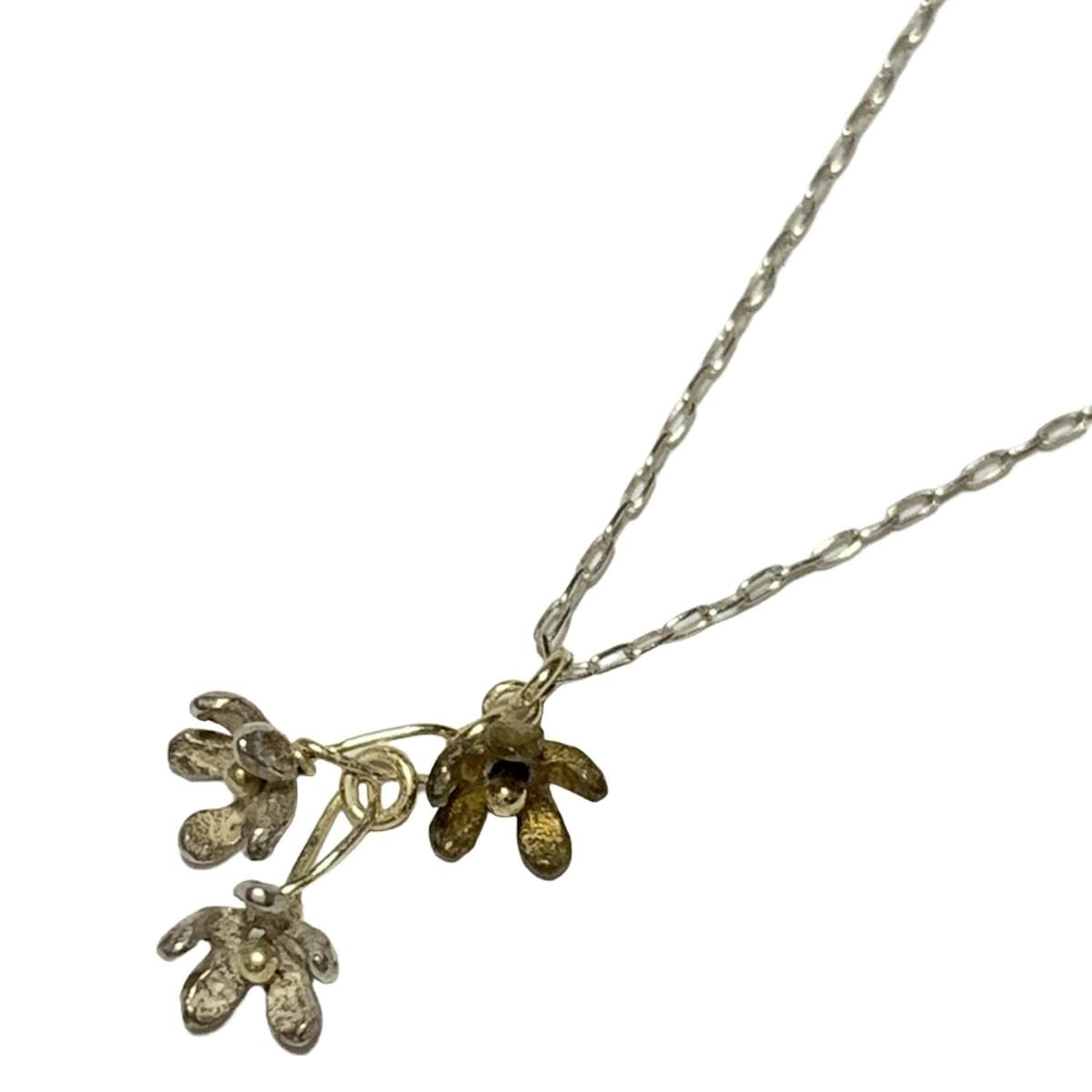 KAORU カオル ネックレス - シルバー フラワー 花