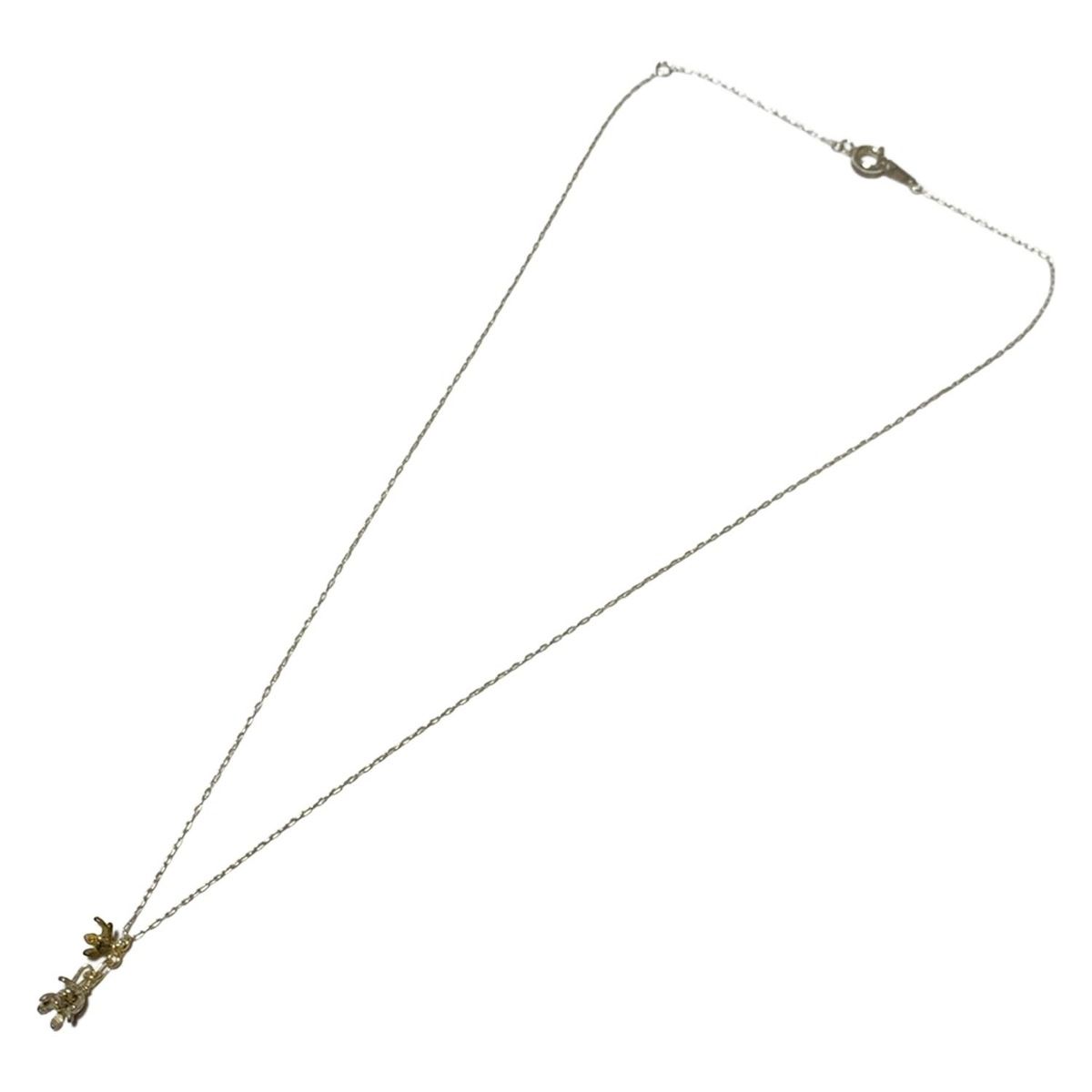 KAORU カオル ネックレス - シルバー フラワー 花