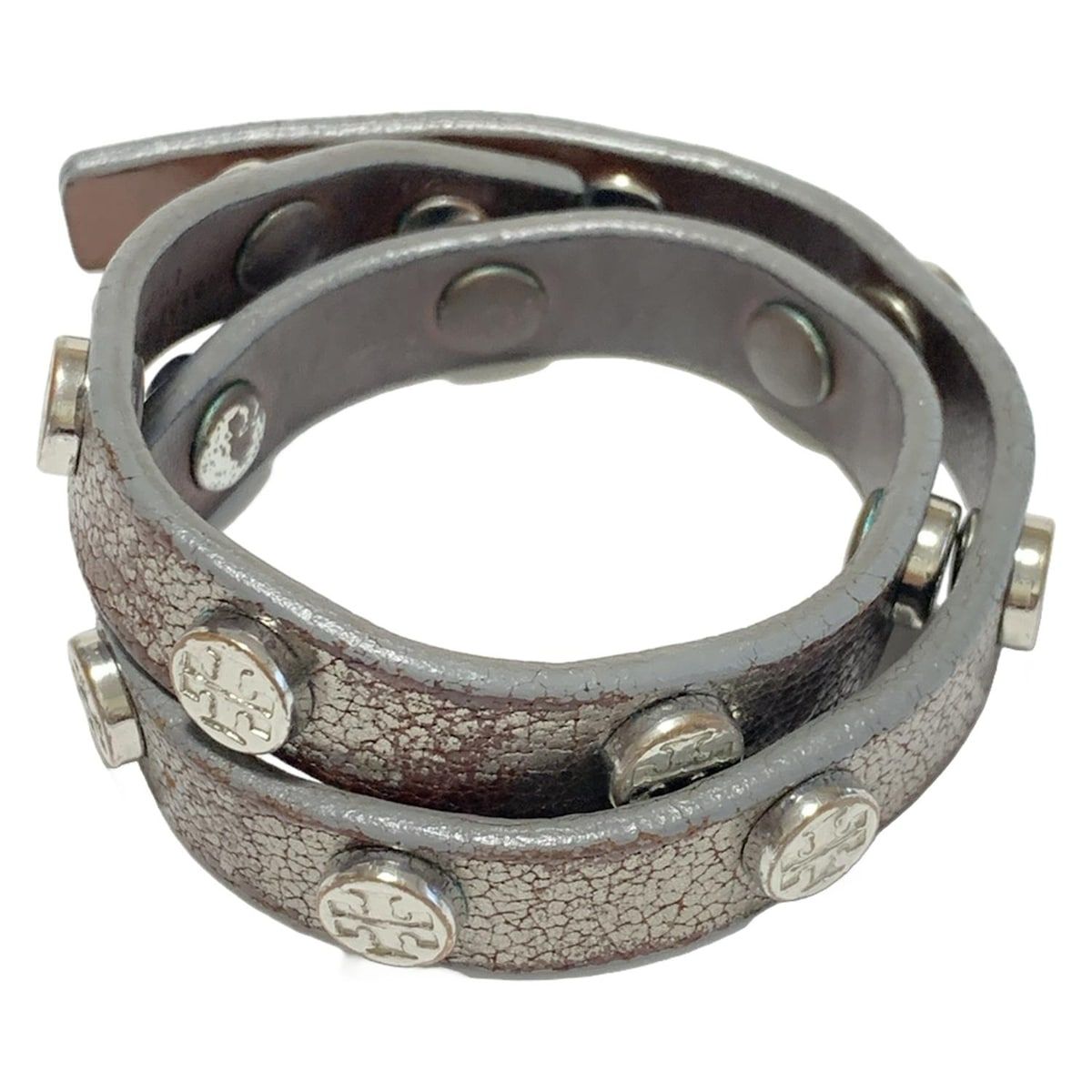 TORY BURCH トリーバーチ ブレスレット レザー シルバー