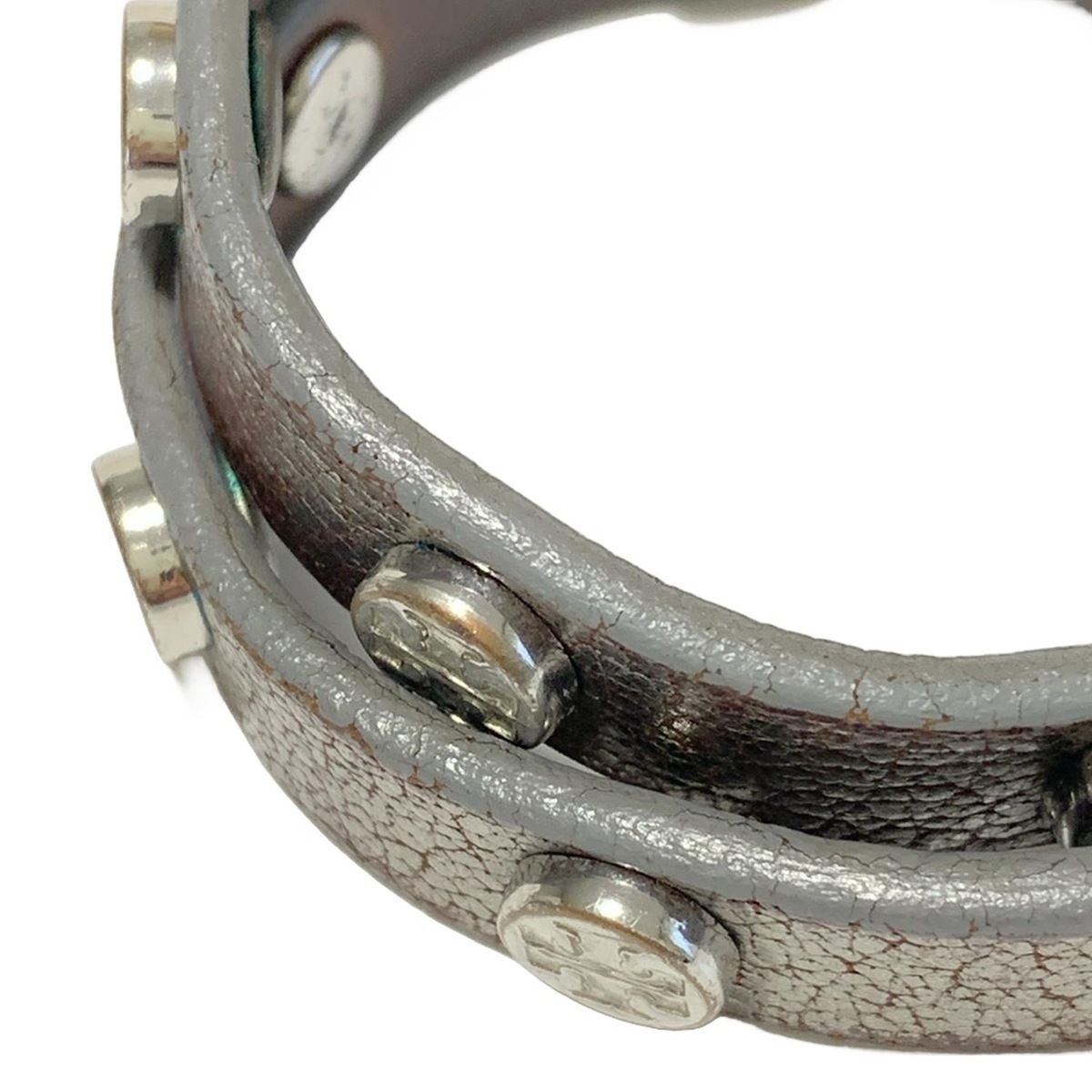 TORY BURCH トリーバーチ ブレスレット レザー シルバー