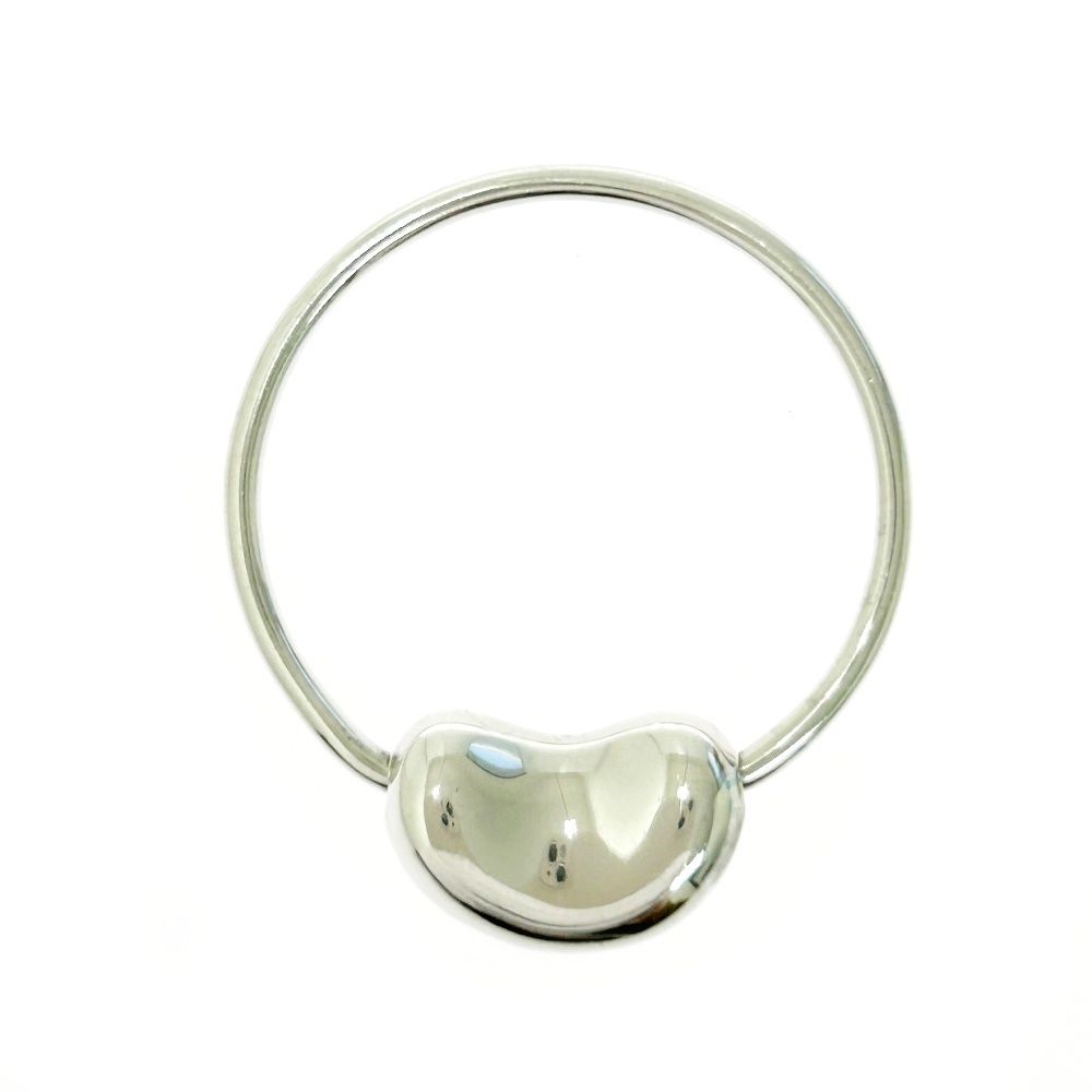 き TIFFANY-Co. ティファニー シルバー エルサペレッティ ビーン リング 2.6 g 925刻印 515803 指輪