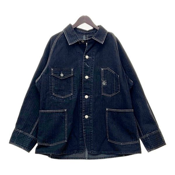 ポストオーバーオールズ カバーオール ヘリンボーン 墨黒 L 1102-HBB 買取価格22,000円】POST OVERALLS(ポストオーバーオールズ