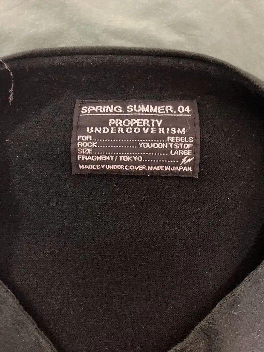 04 ss アンダーカバー X フラグメント デザイン ロングスリーブ