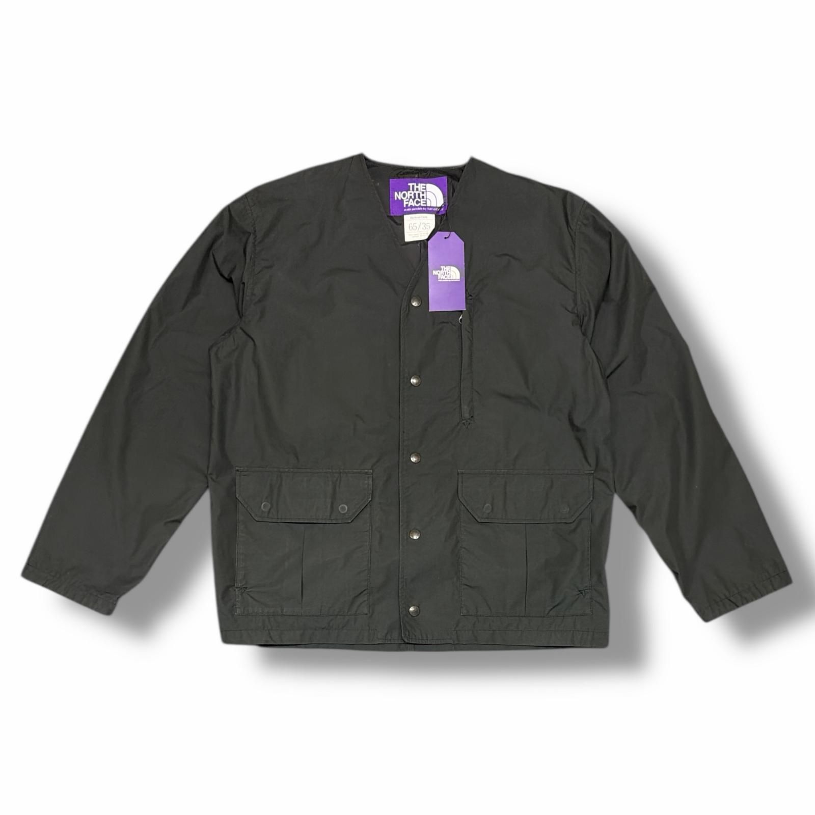 参考上代25300円 THE NORTH FACE PURPLE LABEL 21 SS Midweight 65 35 Hopper Field Cardigan ジャケット ザノースフェイスパープルレーベル NP 2102 N ブラック M 6183