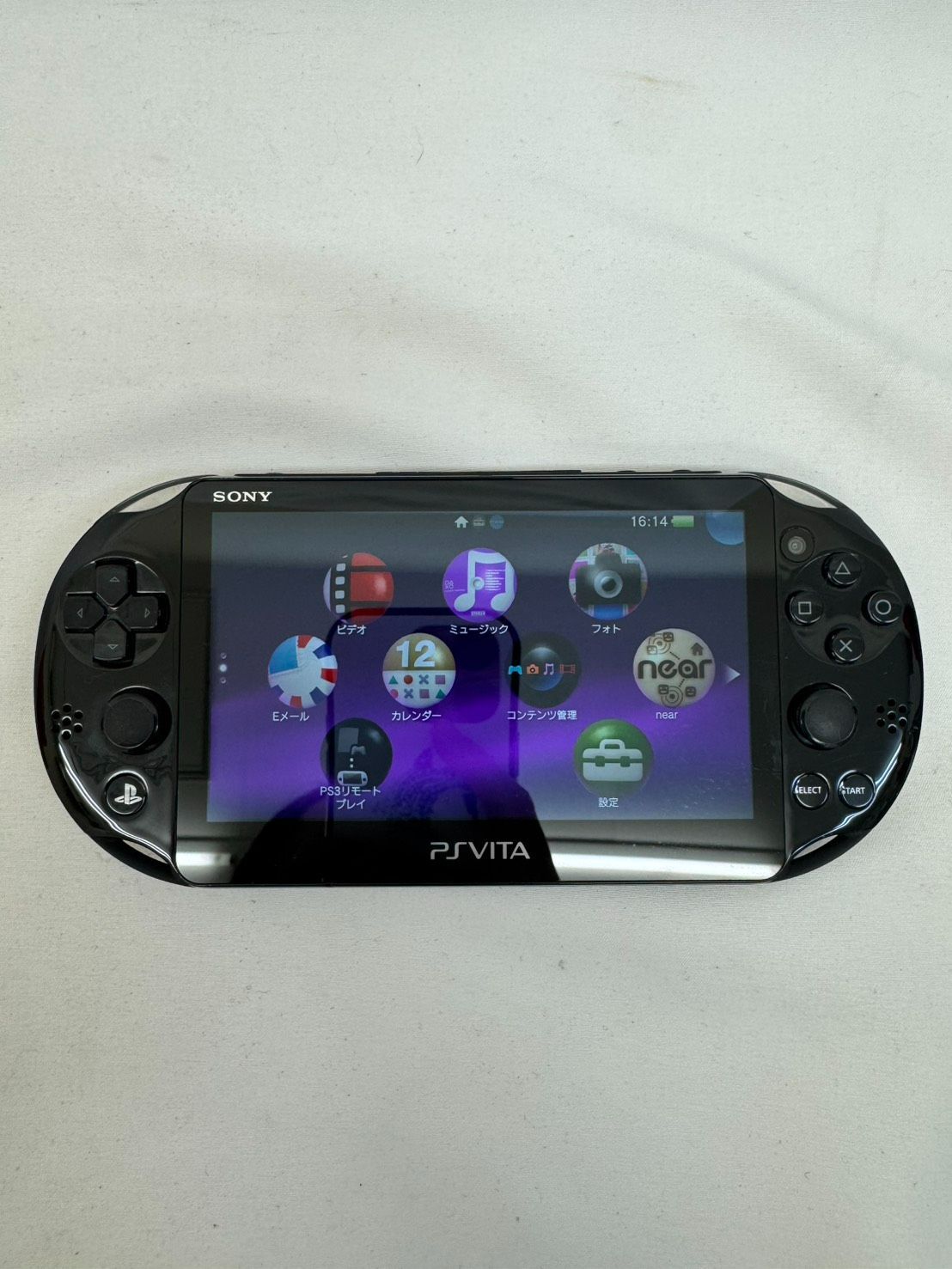 K 通電 済 PSvita 本体 PCH 2000 ブラック 充電器付き
