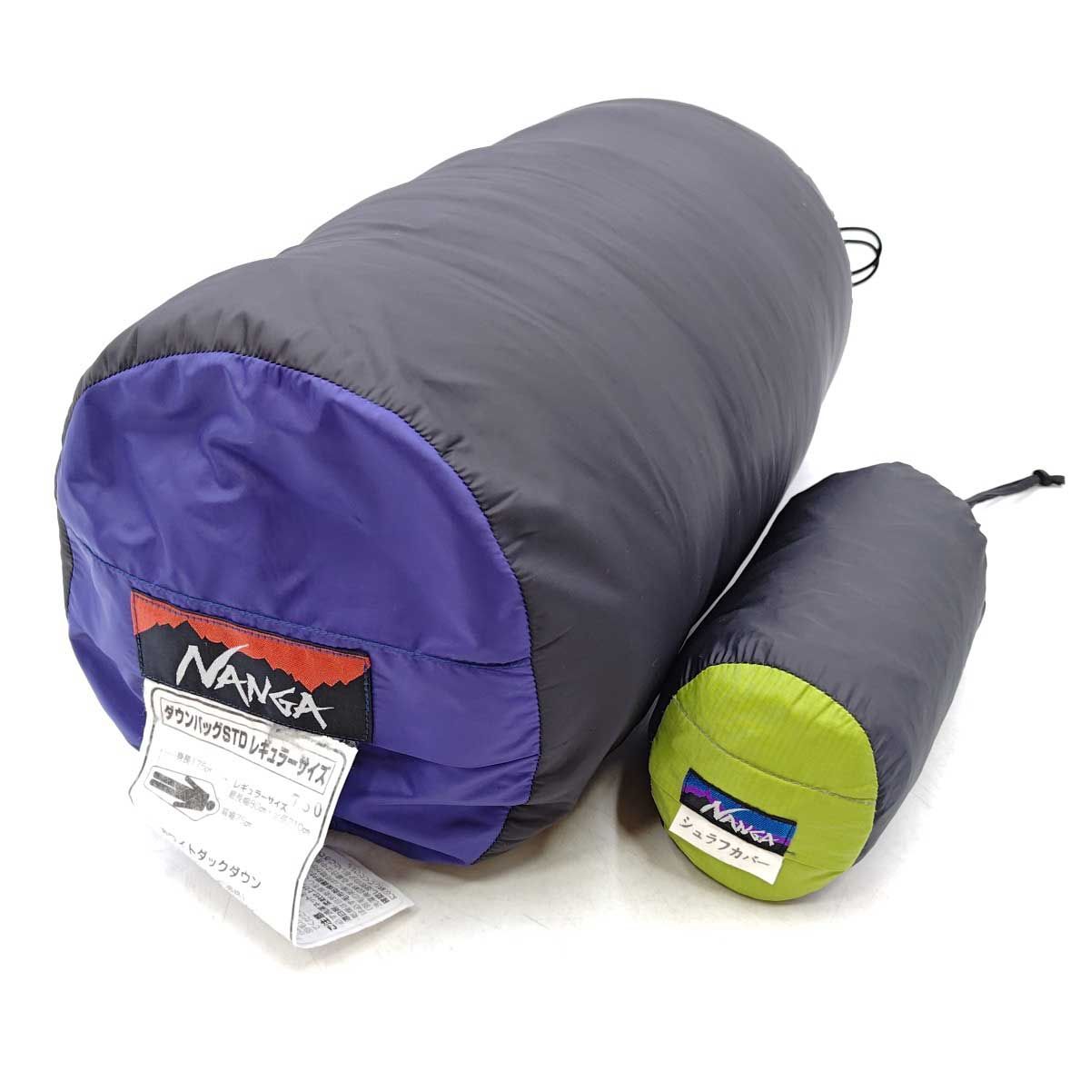 ナンガ ダウンバッグ 750 STD シュラフ 寝袋 シュラフカバー セット レギュラー NANGA