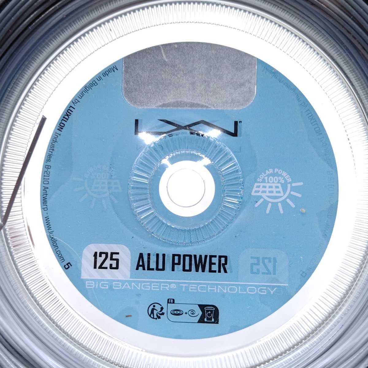 ♥ LUXILON ルキシロン ポリエステル ALU POWER アルパワー 125 硬式 テニス ストリング ガット 220 m ロール シルバー 1 25 mm