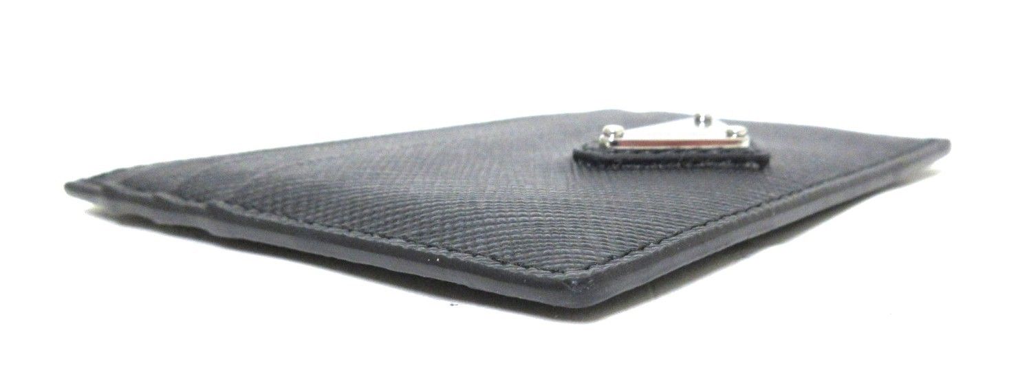 PRADA/プラダ サフィアーノ カードケース 三角ロゴ ブラック 名刺入れ