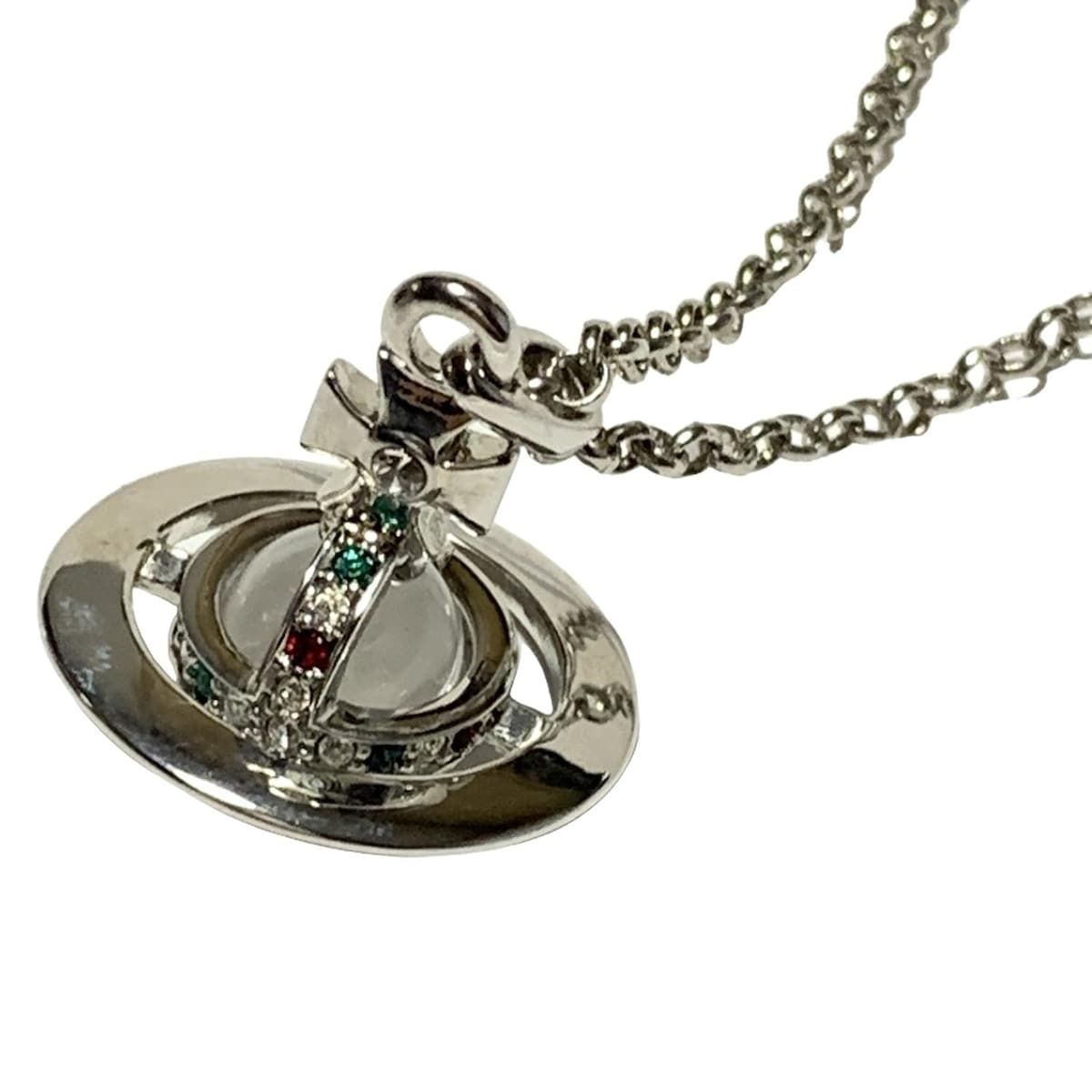 VivienneWestwood ヴィヴィアンウエストウッド ネックレス シルバー クリア マルチ オーブ