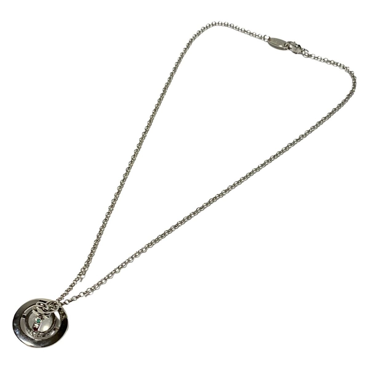 VivienneWestwood ヴィヴィアンウエストウッド ネックレス シルバー クリア マルチ オーブ