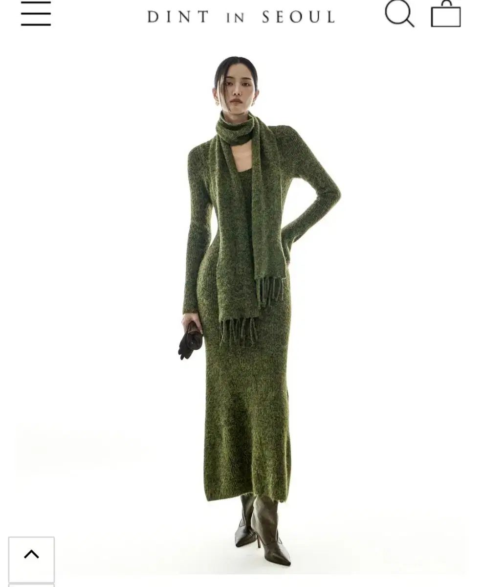 ディント マフラー セット ニット ワンピース 8万 ONE 新