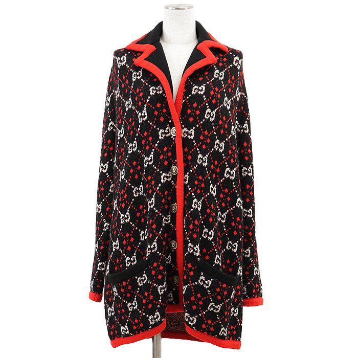 新品同様】GUCCI グッチ ニットカーディガン 2018年製 GGスプリーム