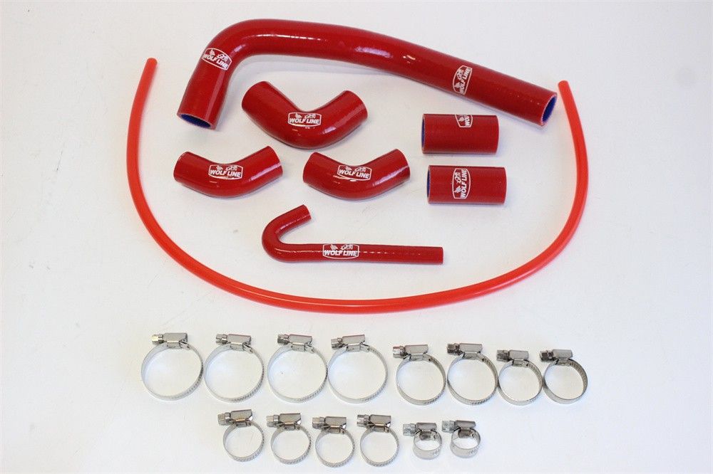 Ducati Streetfighter V 4 s 2020 2025 シリコン ラジエターホース 赤 8 p