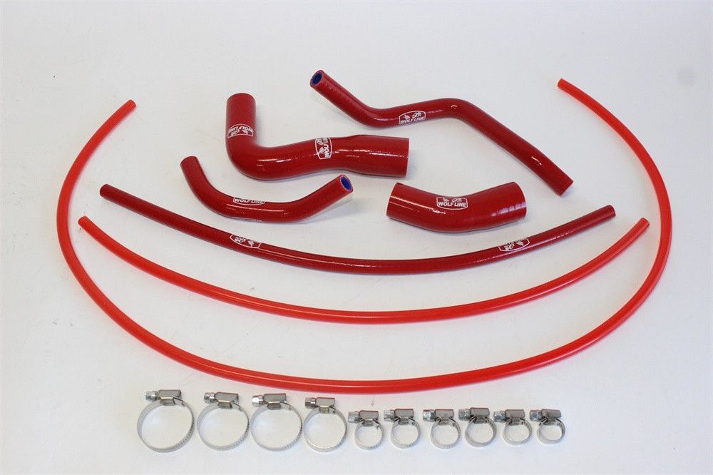 Aprilia用 RS 660 2021 2025 シリコン ラジエターホース 赤 7 p