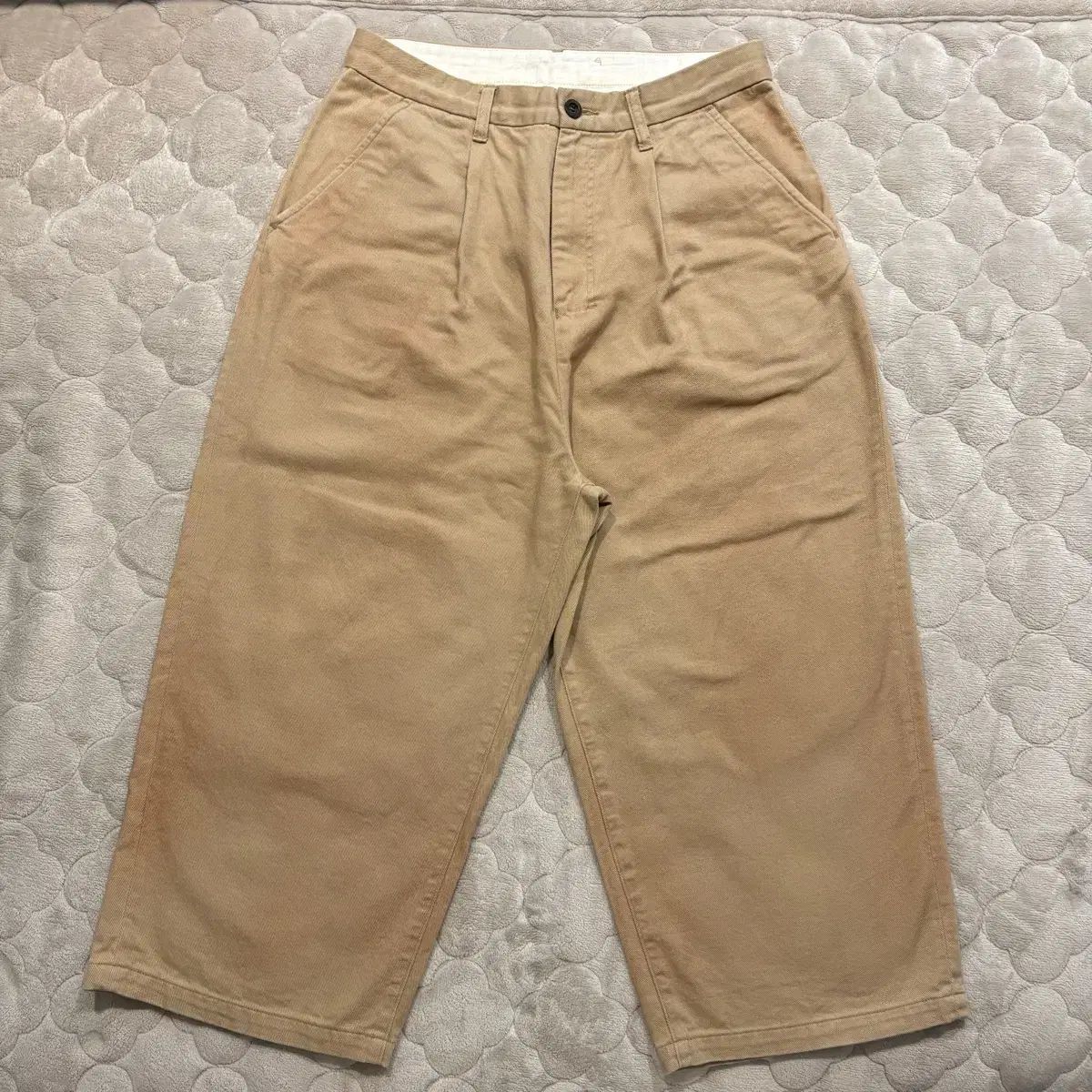 24 FW アンセルム チノパンツ ショート丈 ヴィンテージ ブラウン