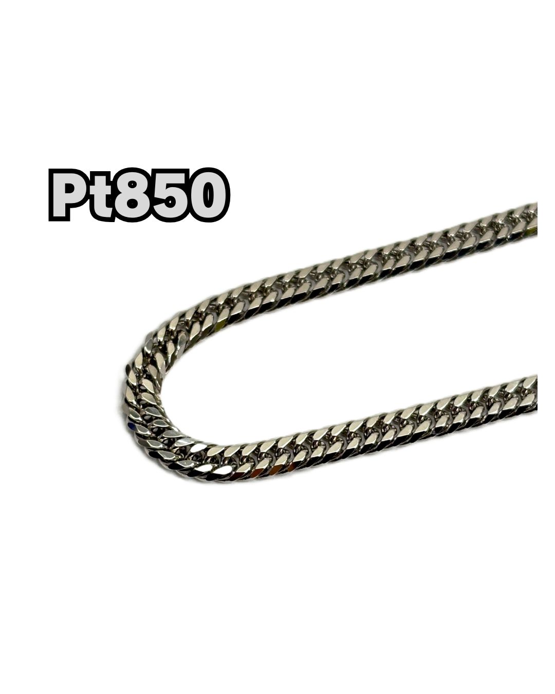 Pt 850 ネックレス ダブル 六面 キヘイ 喜平 プラチナ 40 cm 12.6 g