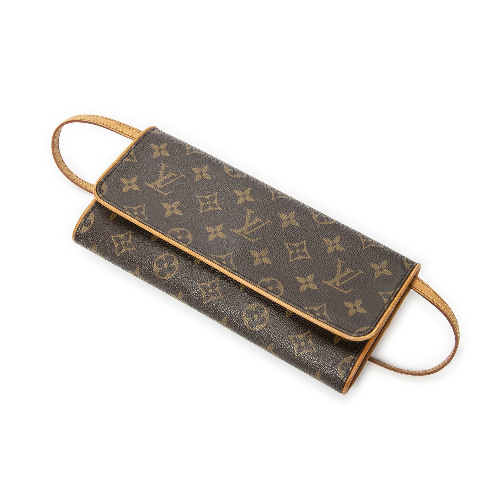 LOUIS VUITTON ルイヴィトンツイン茶色モノグラムキャンバスAB