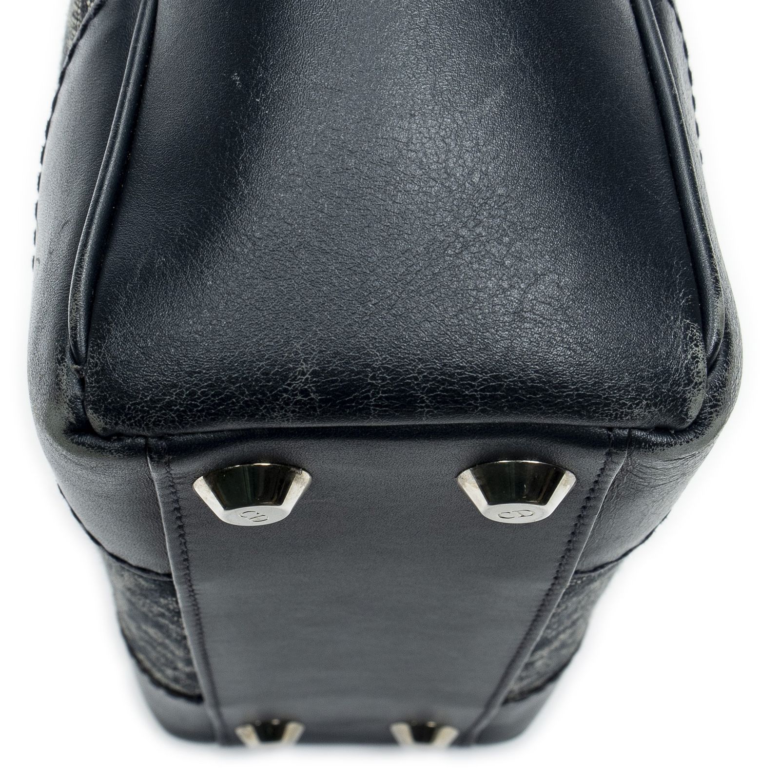  DIOR ディオールトロッター ジップ トートネイビー グレートロッター柄 キャンバスAB その他 バッグ