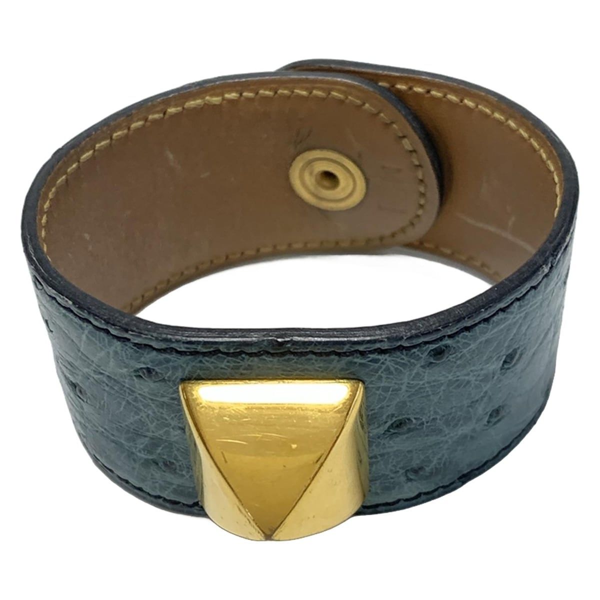 HERMES エルメス ブレスレット メドール ブルーグリーン シルバー