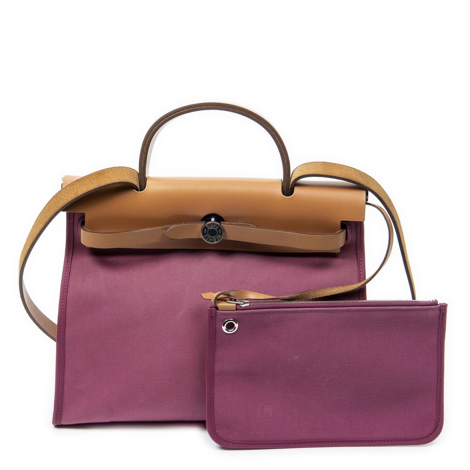 HERMES エルメスエールバッグ ジップフューシャピンク タントワルオフィシェA